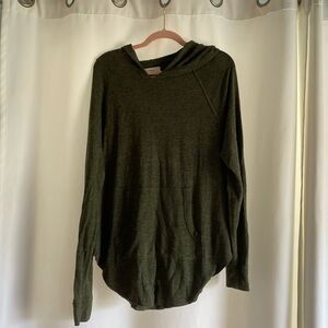 Green hoodie